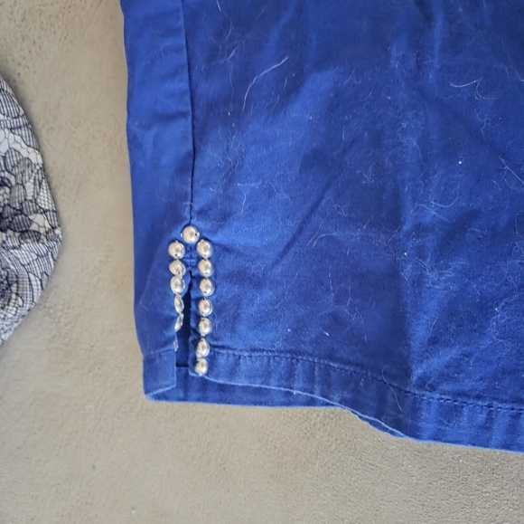 Ruby Rd. Navy Cropped Pants Size 10 - Picture 5 of 5